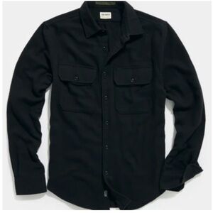 Todd Snyder Alaskan Chamois Shirt in Black Size Medium